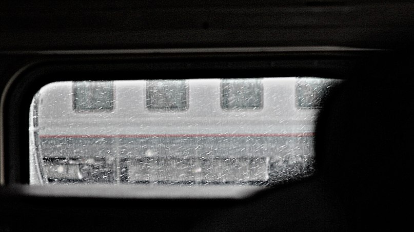 Dalla finestra del treno per la transiberiana russia