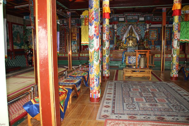 Монголия, Улан-Батор. национальный парк в степи буддистский монастырь