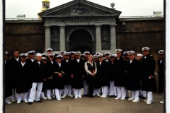 With Mexican military sailors in the Saint Peter and Paul Fortress