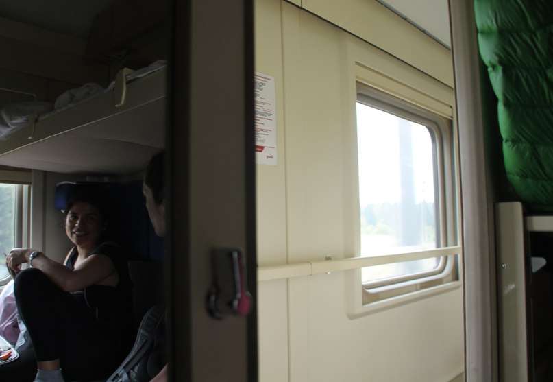 transiberiana dentro il treno russo