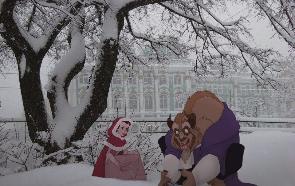 екатерининский дворец зимой мем картинка
