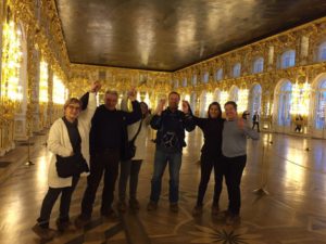 Екатерининский дворец, экскурсия на итальянском языке для гостей из Милана