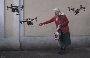 бабушка и дроны мем