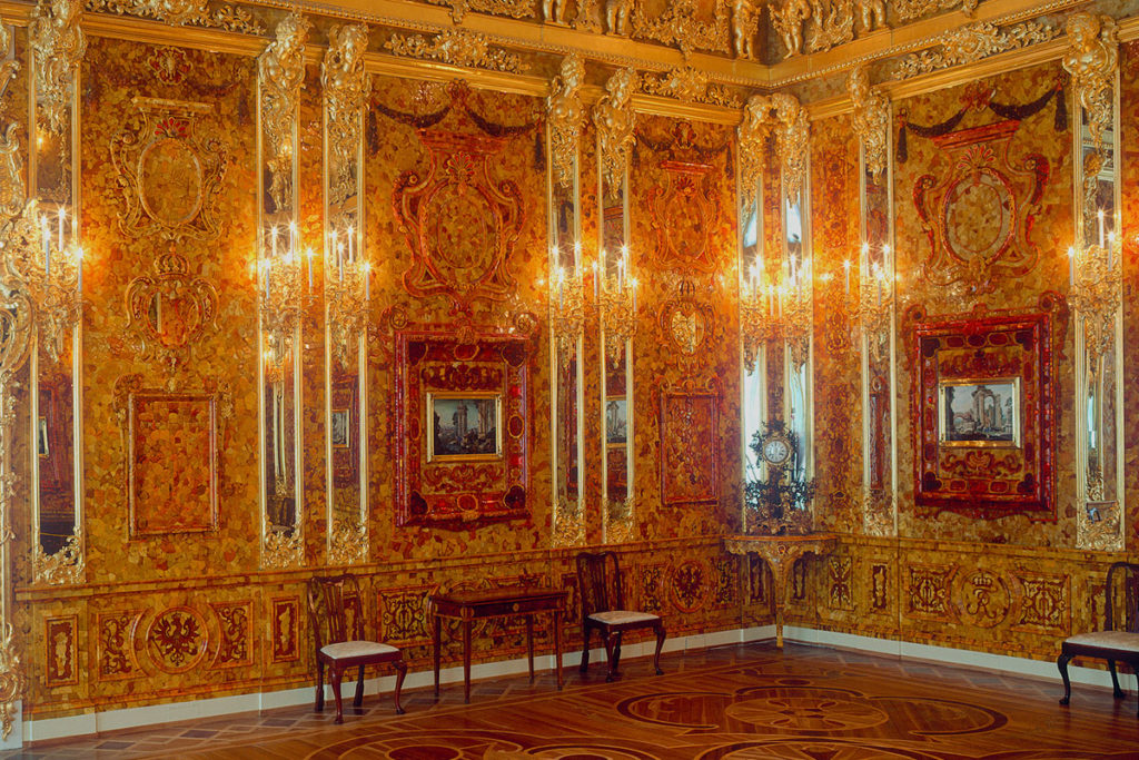 sala salon camara de ambar palacio de catalina san petersburgo rusia guia rpivado en español