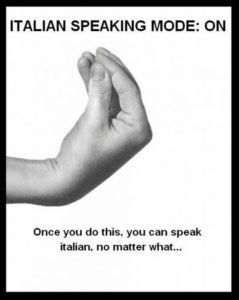 итальянский жест и мат